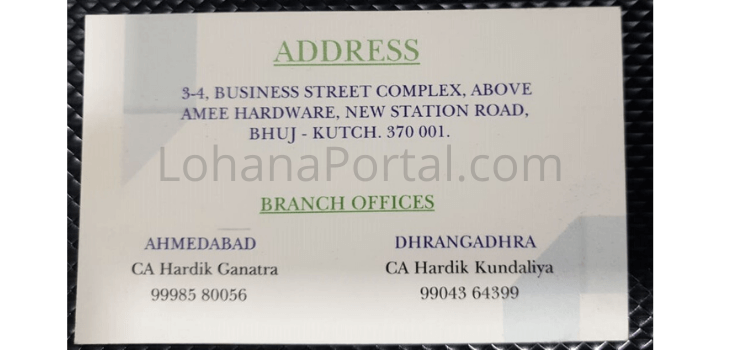 Kapil Thacker & Associates Visiting Card - 2
