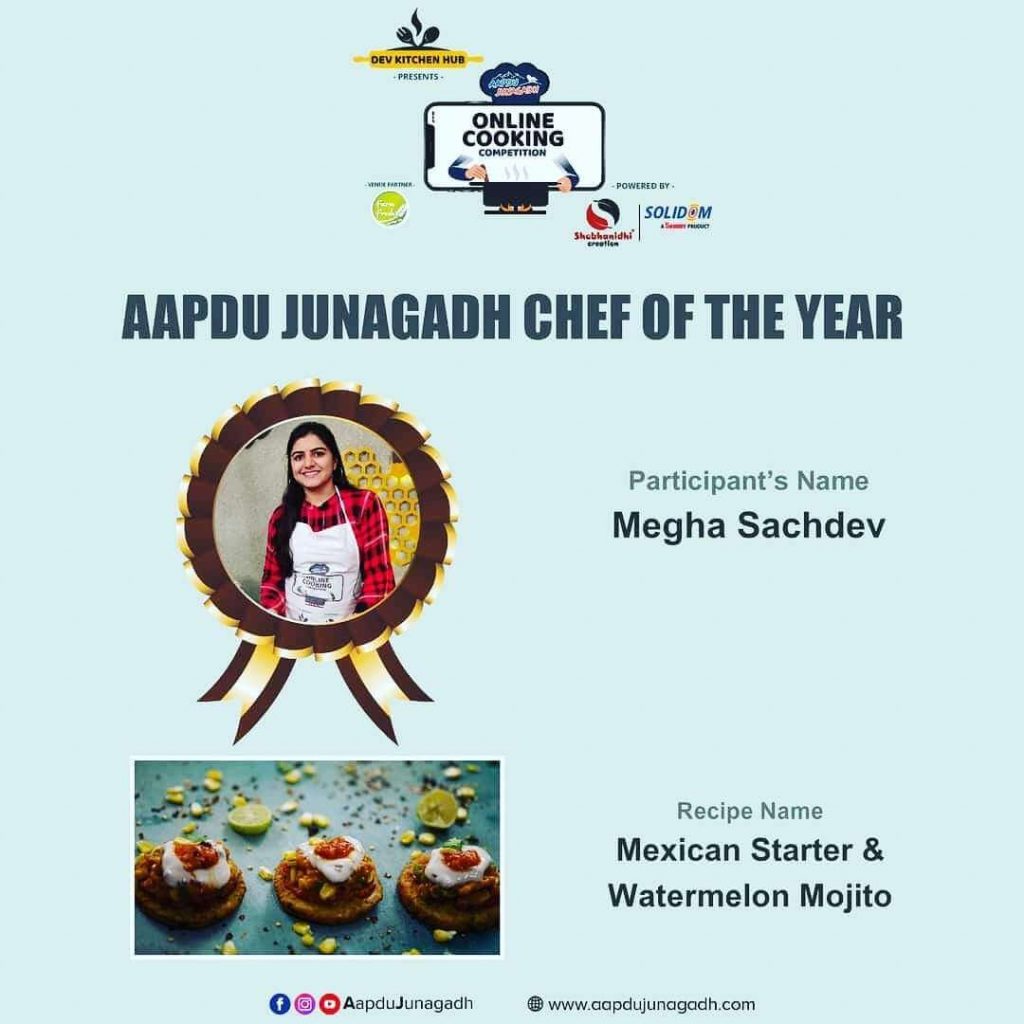 Megha Sachdev Chef of Junagadh